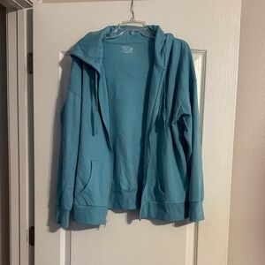 Time and Tru Teal Hoodie